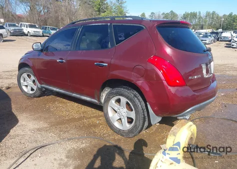 2005 Nissan Murano S z USA, uszkodzony, nr VIN JN8AZ08T75W317095